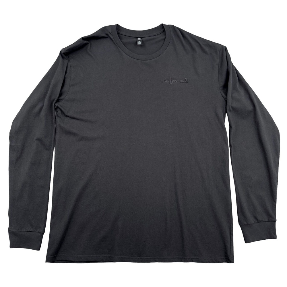 AS Colour Staple Suffer Well‎ Long Sleeve T Shirt Black Graphic Print Size 2XL